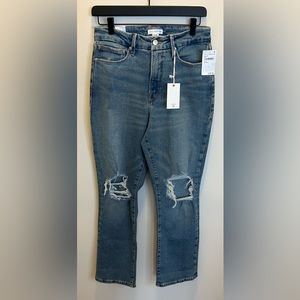 NWT Good American Good Vintage Distressed Jeans